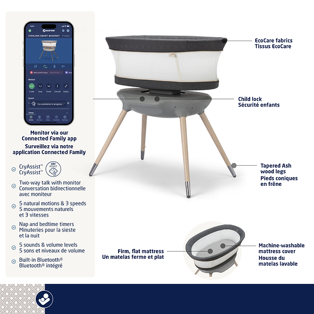 Maxi-Cosi Starling Smart Bassinet