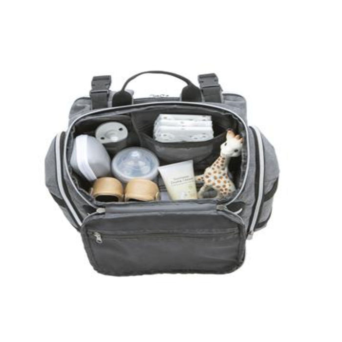Baby Brezza Backpack Diaper Bag Grey/Black