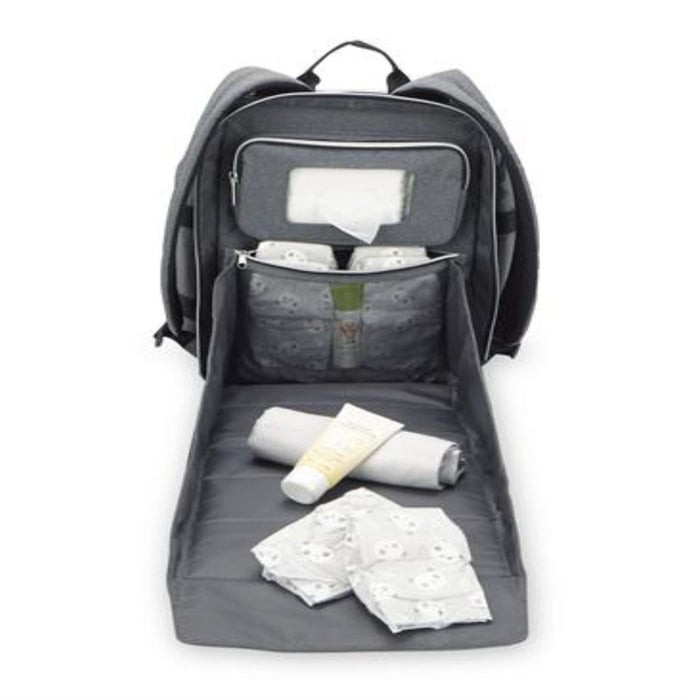Baby Brezza Backpack Diaper Bag Grey/Black
