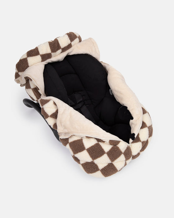 7AM Enfant Car Seat Cocoon - Checker Berber