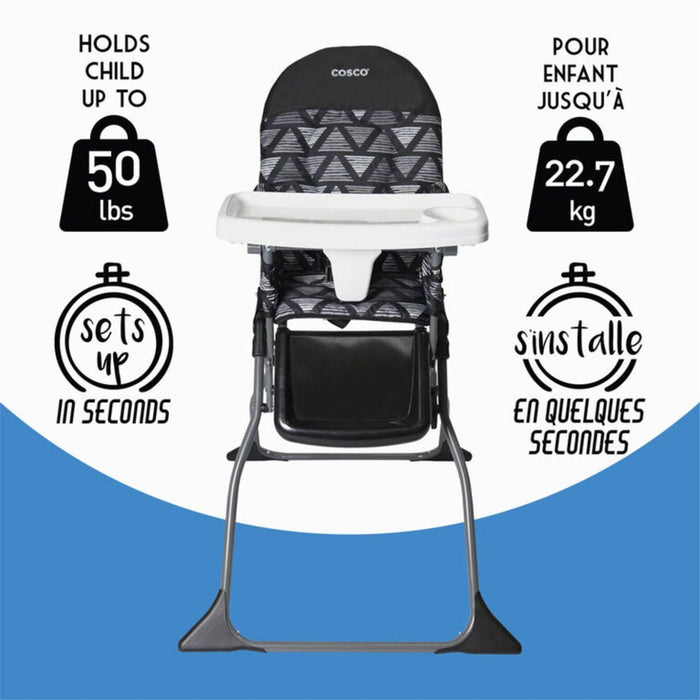 Cosco Simplefold LX high Chair - Grey Fletcher