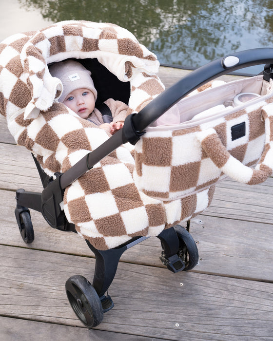 7AM Enfant Car Seat Cocoon - Checker Berber