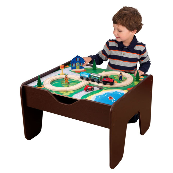 Kidkraft 2 in 1 Activity Table With Board Espresso