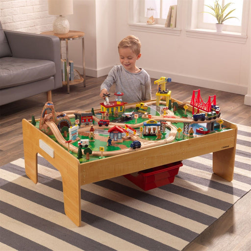 Kidkraft Adventure Town Railway Train Set Table With Ez Kraft Assembly™