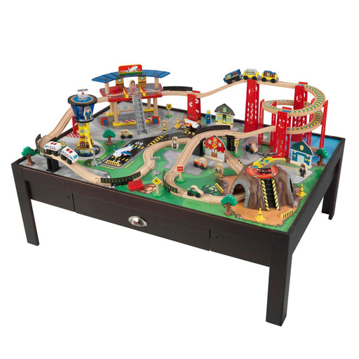 Kidkraft Airport Express Espresso Train Set Table