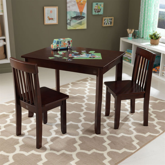 Kidkraft Avalon Table Ii 2 Chair Set Espresso