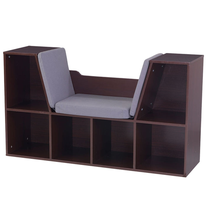 Kidkraft Bookcase With Reading Nook Espresso