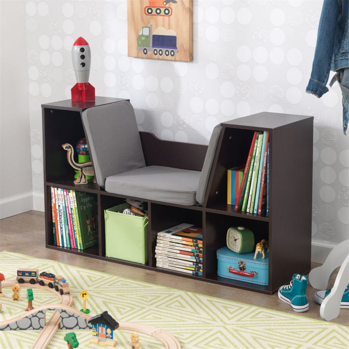 Kidkraft Bookcase With Reading Nook Espresso