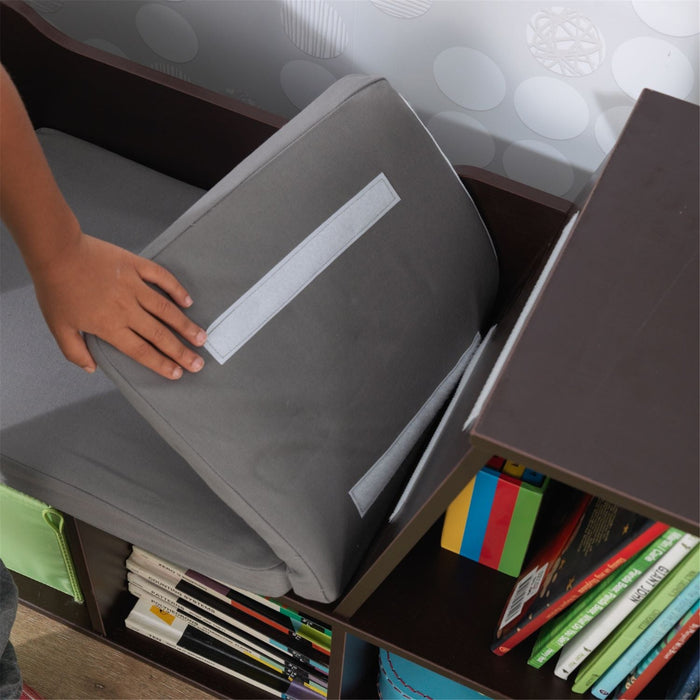 Kidkraft Bookcase With Reading Nook Espresso