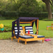 Kidkraft Double Chaise Lounge With Cup Holders Honey Navy