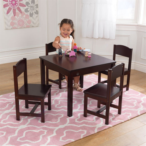 Kidkraft Farmhouse Table 4 Chair Set Espresso