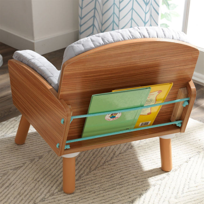 Kidkraft Mid Century Kid Reading Chair Ottoman