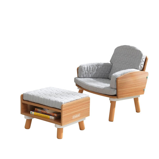 Kidkraft Mid Century Kid Reading Chair Ottoman