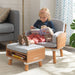 Kidkraft Mid Century Kid Reading Chair Ottoman