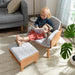 Kidkraft Mid Century Kid Reading Chair Ottoman