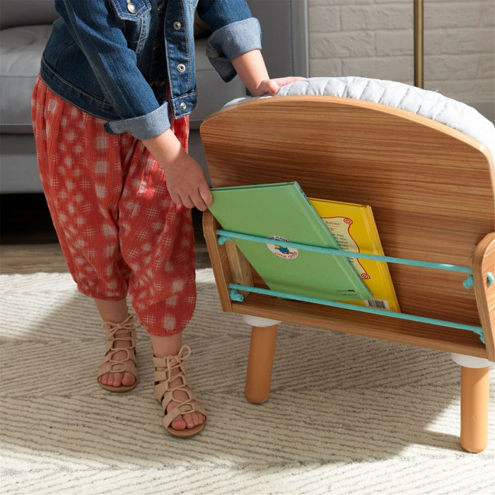 Kidkraft Mid Century Kid Reading Chair Ottoman