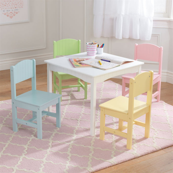 Kidkraft Nantucket Table 4 Chair Set Pastel