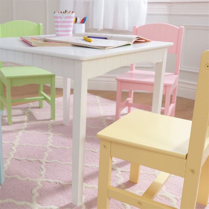 Kidkraft Nantucket Table 4 Chair Set Pastel
