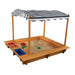 Kidkraft Outdoor Sandbox With Canopy Navy White