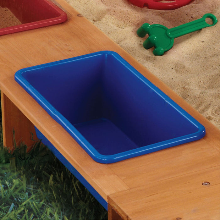 Kidkraft Outdoor Sandbox With Canopy Navy White