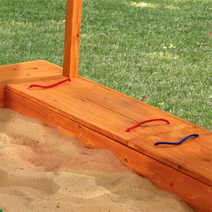 Kidkraft Outdoor Sandbox With Canopy Navy White