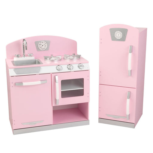 Kidkraft Pink Retro Kitchen Refrigerator