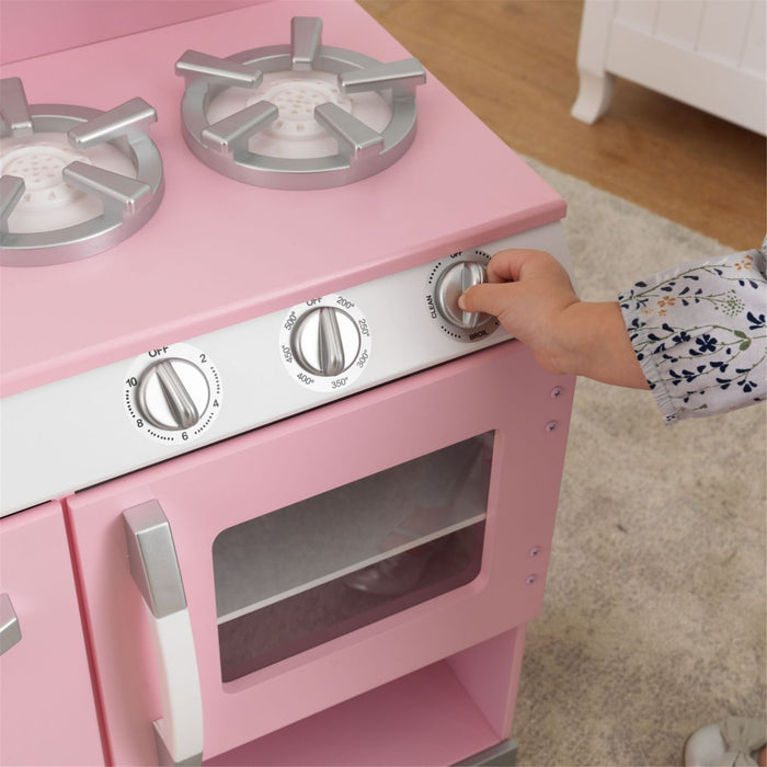 Kidkraft Pink Retro Kitchen Refrigerator