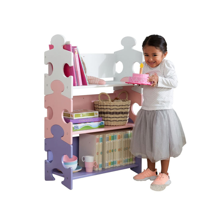 Kidkraft Puzzle Bookshelf Pastel