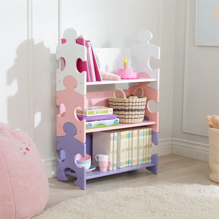 Kidkraft Puzzle Bookshelf Pastel