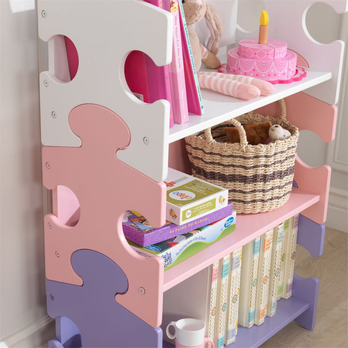 Kidkraft Puzzle Bookshelf Pastel
