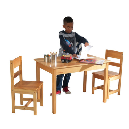 Kidkraft Rectangle Table 2 Chair Set Natural