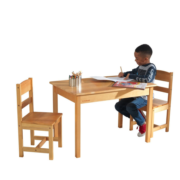 Kidkraft Rectangle Table 2 Chair Set Natural