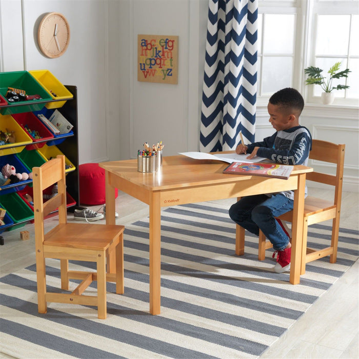 Kidkraft Rectangle Table 2 Chair Set Natural