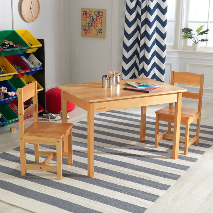 Kidkraft Rectangle Table 2 Chair Set Natural
