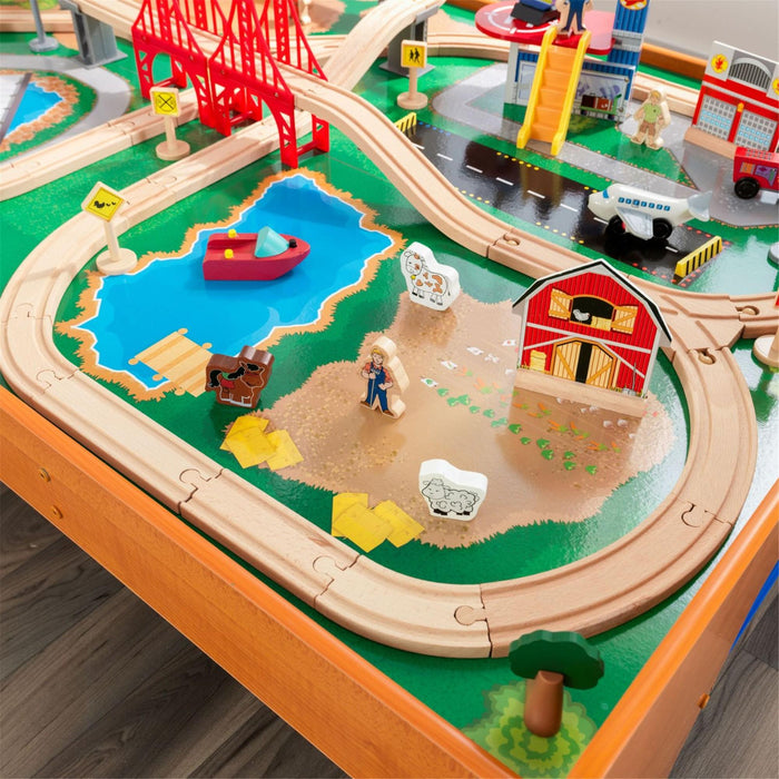 Kidkraft Ride Around Town Train Set Table