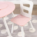 Kidkraft Round Storage Table 2 Chair Set Pink White