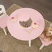 Kidkraft Round Storage Table 2 Chair Set Pink White