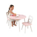 Kidkraft Round Storage Table 2 Chair Set Pink White