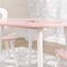 Kidkraft Round Storage Table 2 Chair Set Pink White