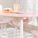 Kidkraft Round Storage Table 2 Chair Set Pink White