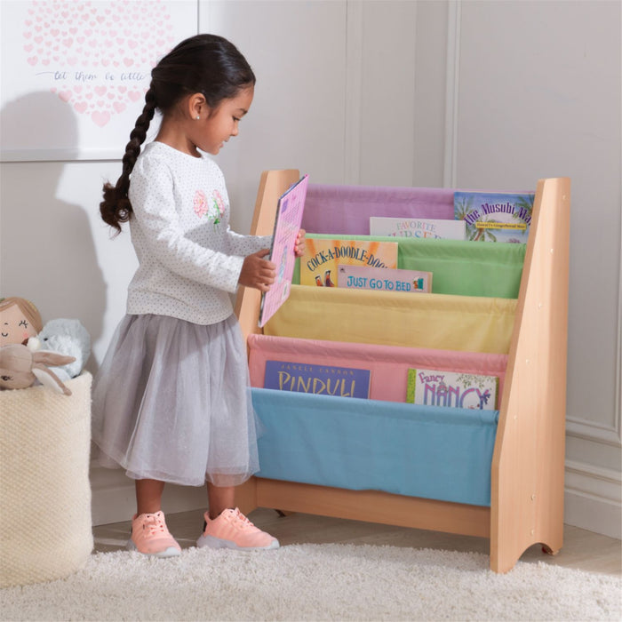 Kidkraft Sling Bookshelf Pastel