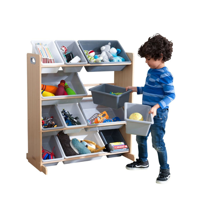 Kidkraft Sort It Store It Bin Unit Gray Natural