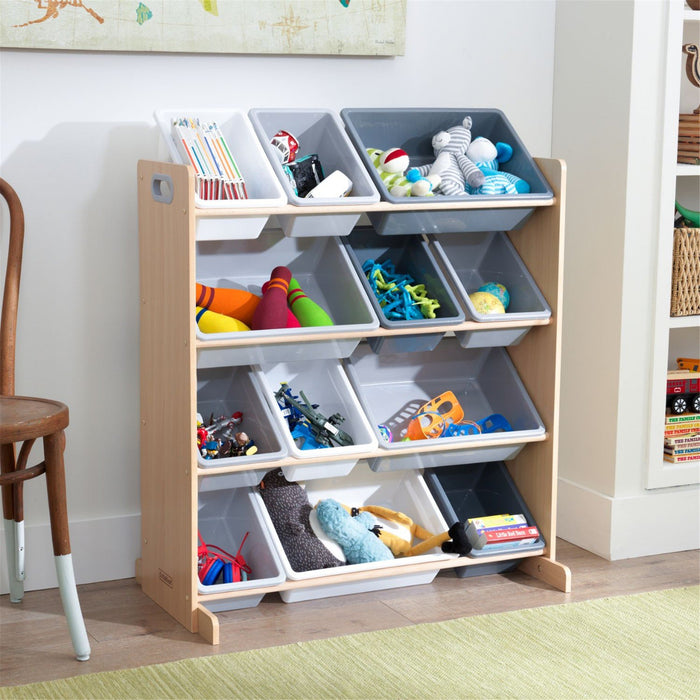 Kidkraft Sort It Store It Bin Unit Gray Natural