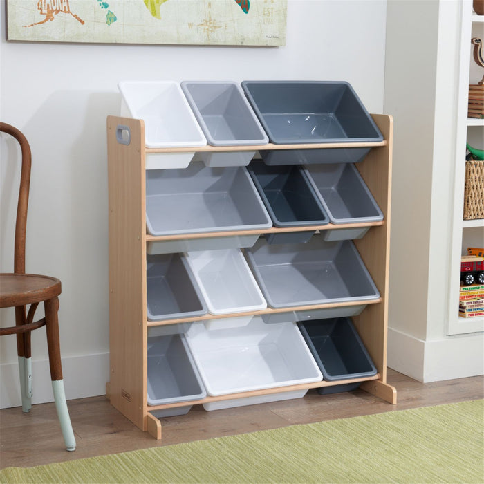 Kidkraft Sort It Store It Bin Unit Gray Natural