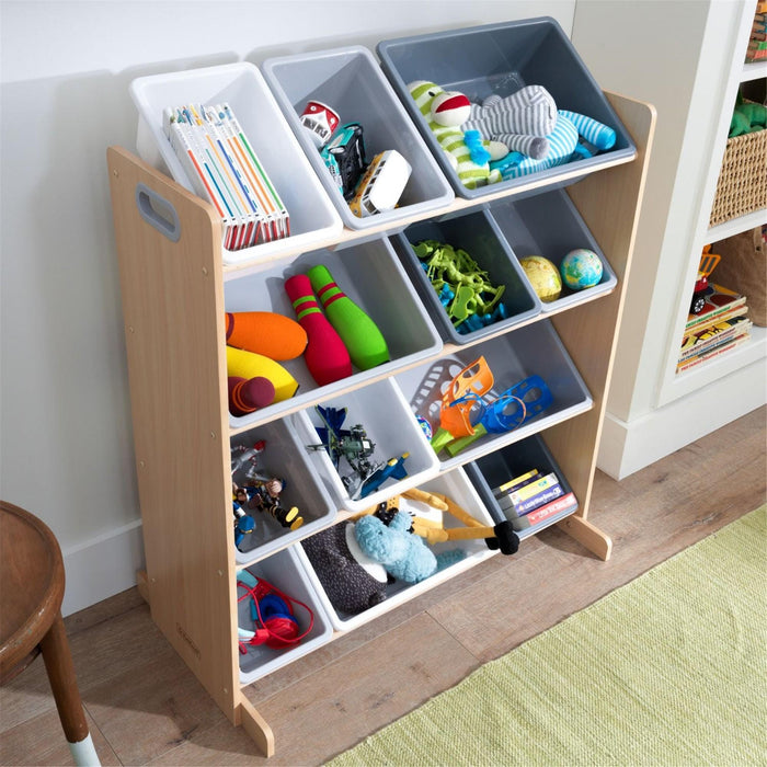 Kidkraft Sort It Store It Bin Unit Gray Natural