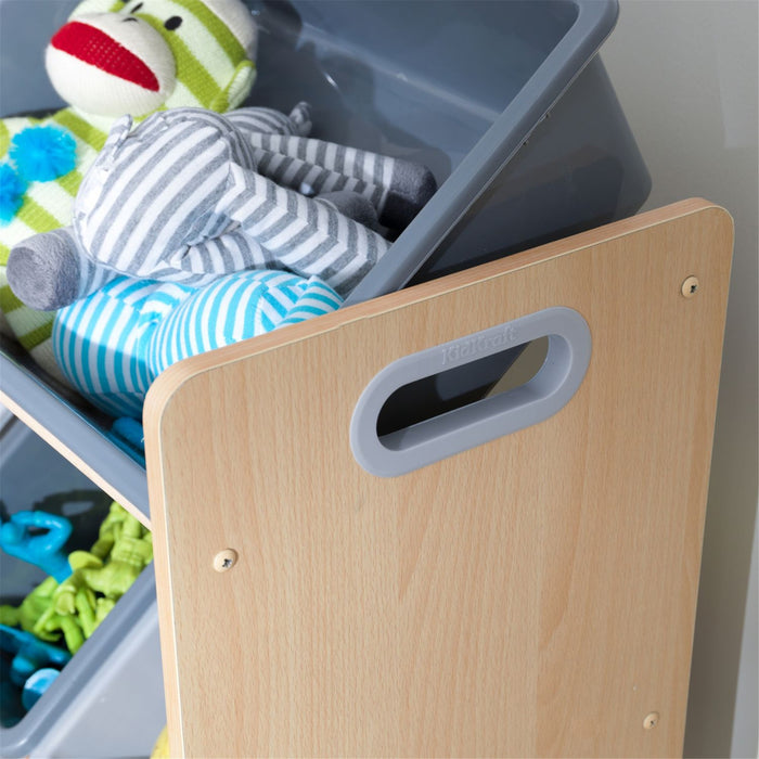 Kidkraft Sort It Store It Bin Unit Gray Natural