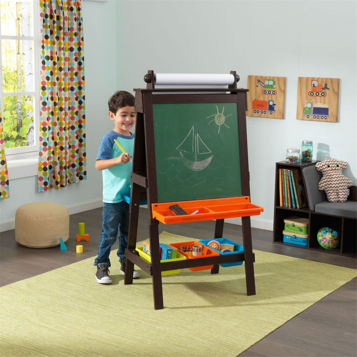 Kidkraft Storage Easel Espresso
