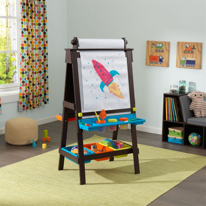 Kidkraft Storage Easel Espresso