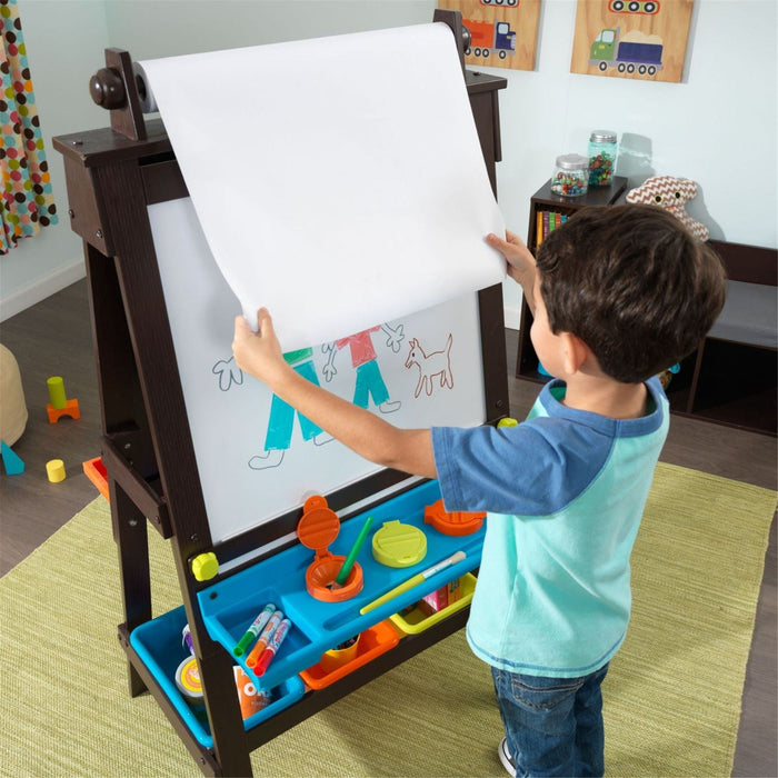 Kidkraft Storage Easel Espresso