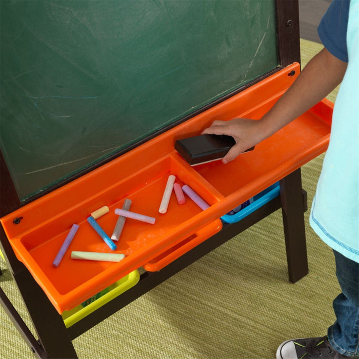 Kidkraft Storage Easel Espresso